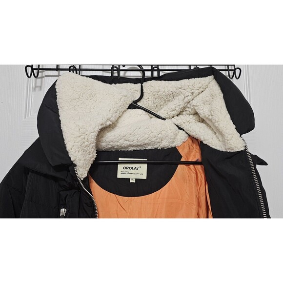 Orolay Women 2XL 092 Universe Classics Thickened Down Jacket Black Orange inside - Picture 5 of 9